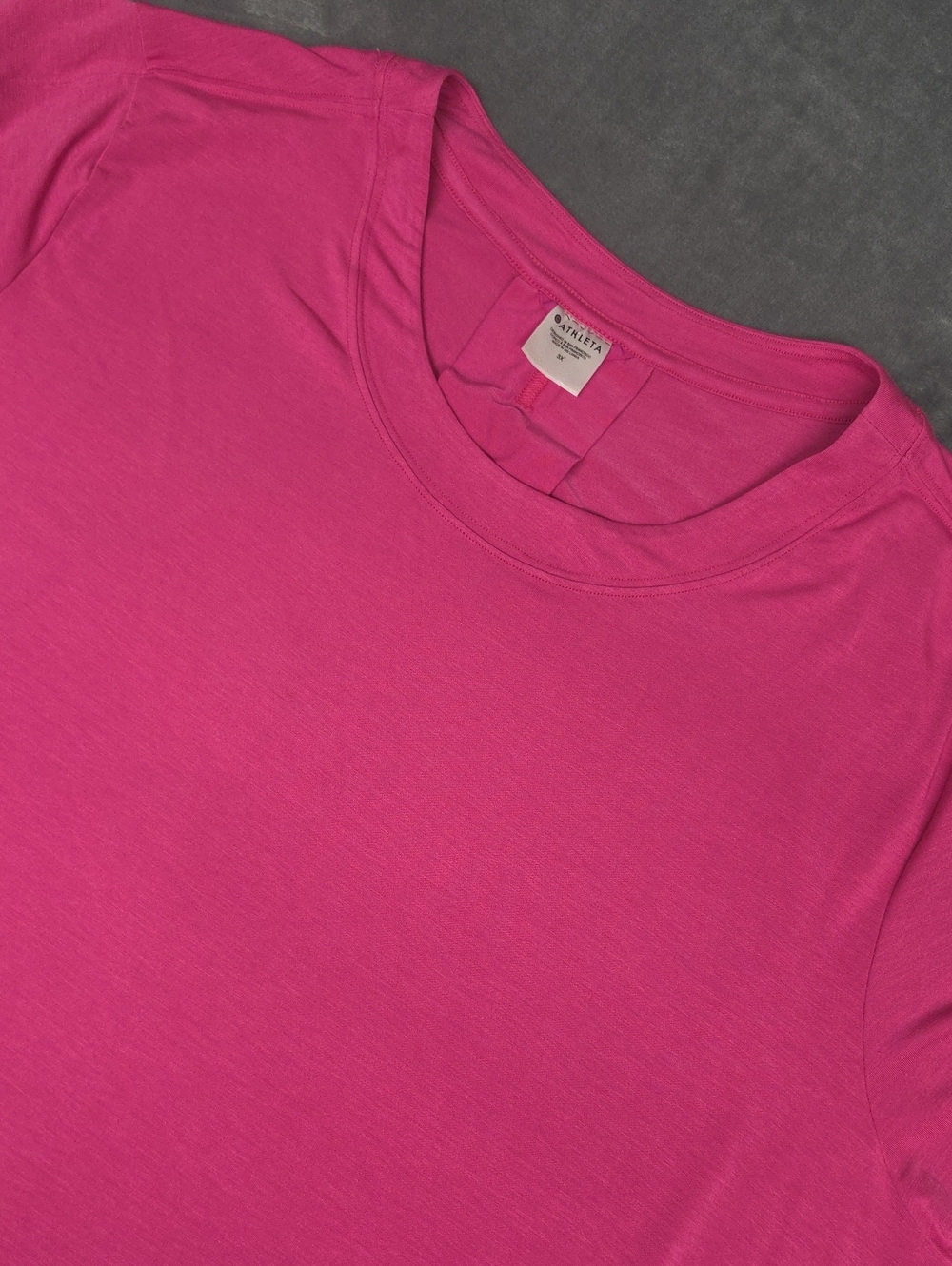 Athleta Vibrant Pink Short Sleeve Crewneck Workout Tee 3X Plus